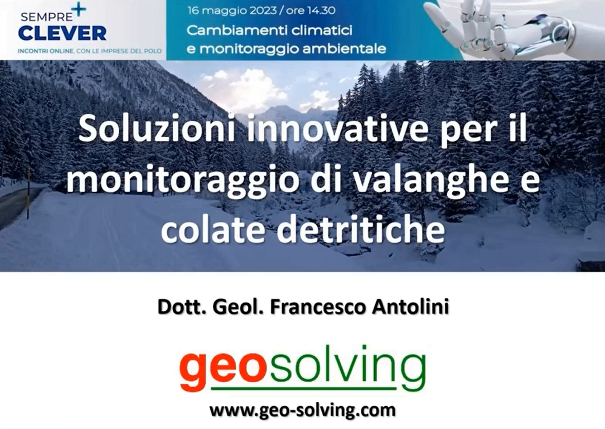 Video: Geosolving at Webinar “Cambiamenti climatici e monitoraggio ambientale”